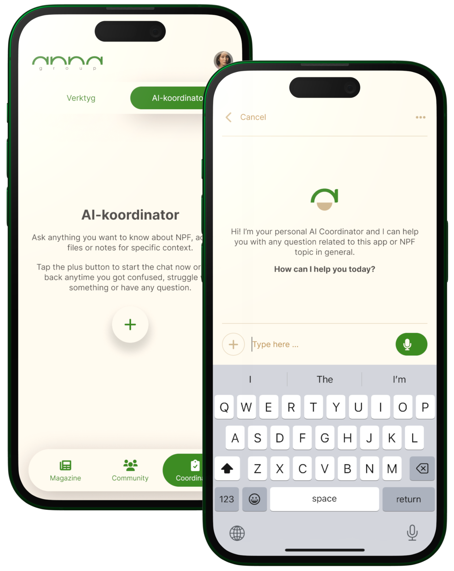 Anna app AI coordinator chat